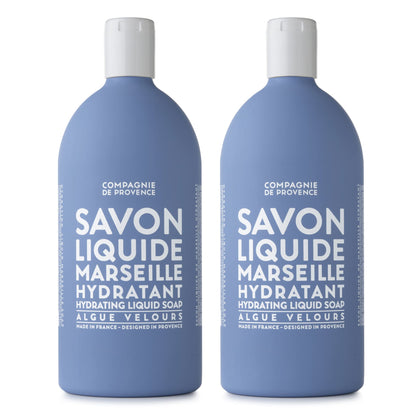 La Compagnie de Provence Velvet Seaweed Liquid Soap 67.6 fl oz front view