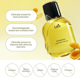 LA'DOR Hair Perfume Oil 30mL with hair styling tools
