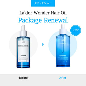 LA'DOR Wonder Hair Oil back view showing ingredients
