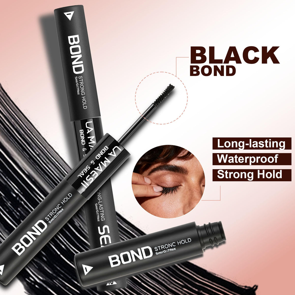 La Maesii 2 in 1 Lash Glue texture close-up on applicator