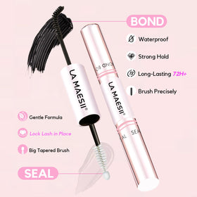 La Maesii Lash Bond double-ended applicator close-up