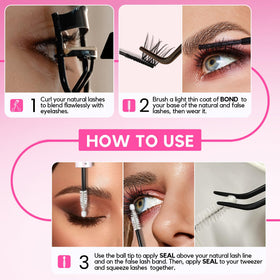 La Maesii Lash Cluster Glue with eyelash extensions