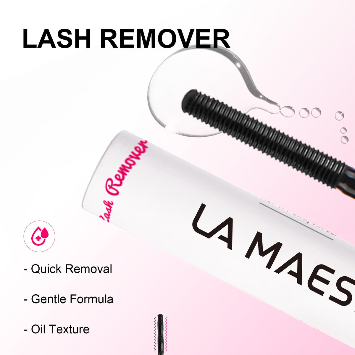 La Maesii lash glue applied to false eyelashes