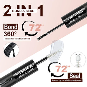 La Maesii Lash Glue packaging side view with ingredients list