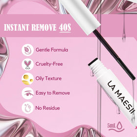 La Maesii Lash Remover spiral brush applicator close-up