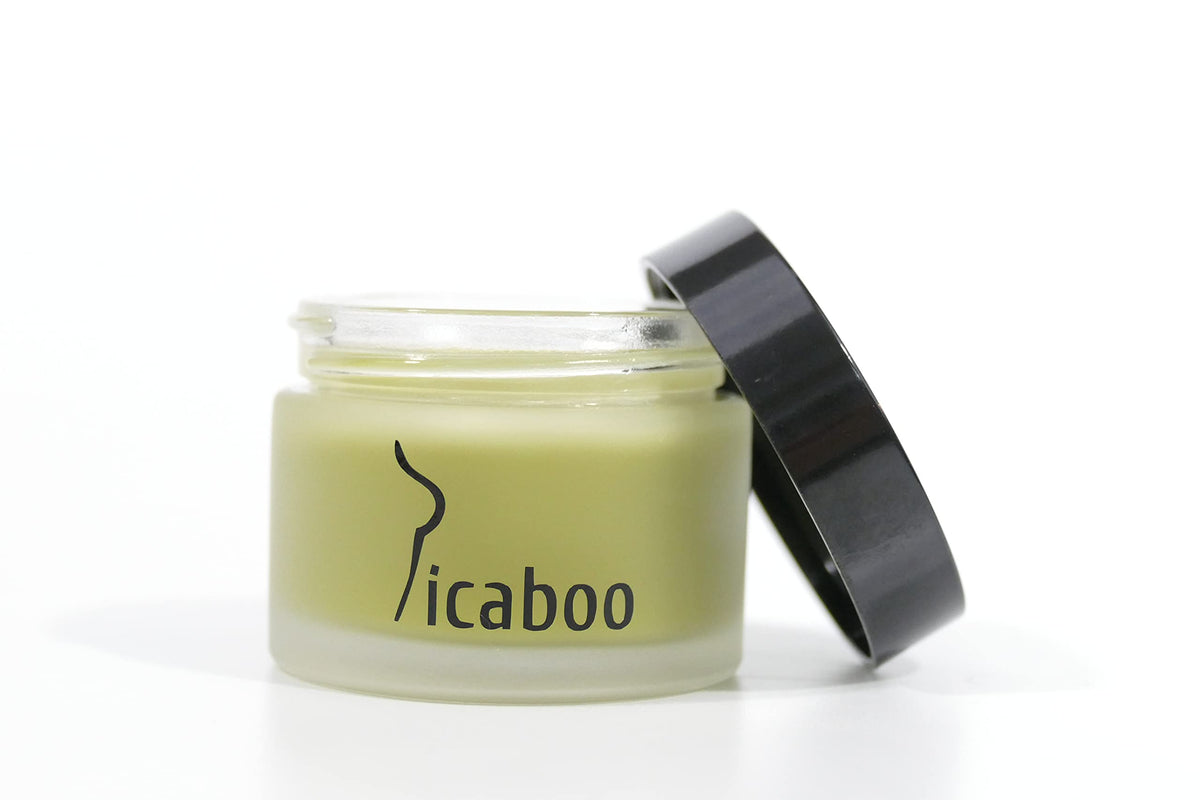 La Parea Wellness Picaboo Balm side view with applicator