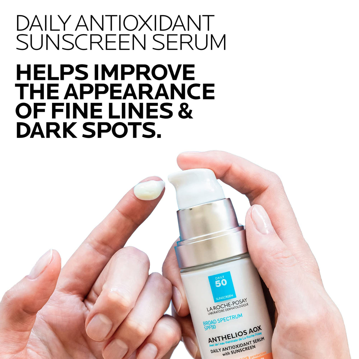 La Roche-Posay Anthelios AOX Antioxidant Serum SPF 50 side view