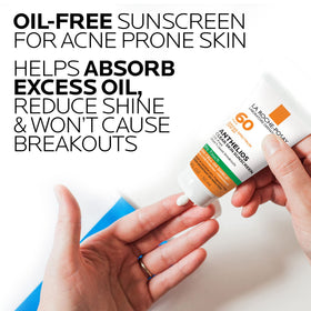 La Roche-Posay Anthelios Clear Skin SPF 60 sunscreen texture close-up