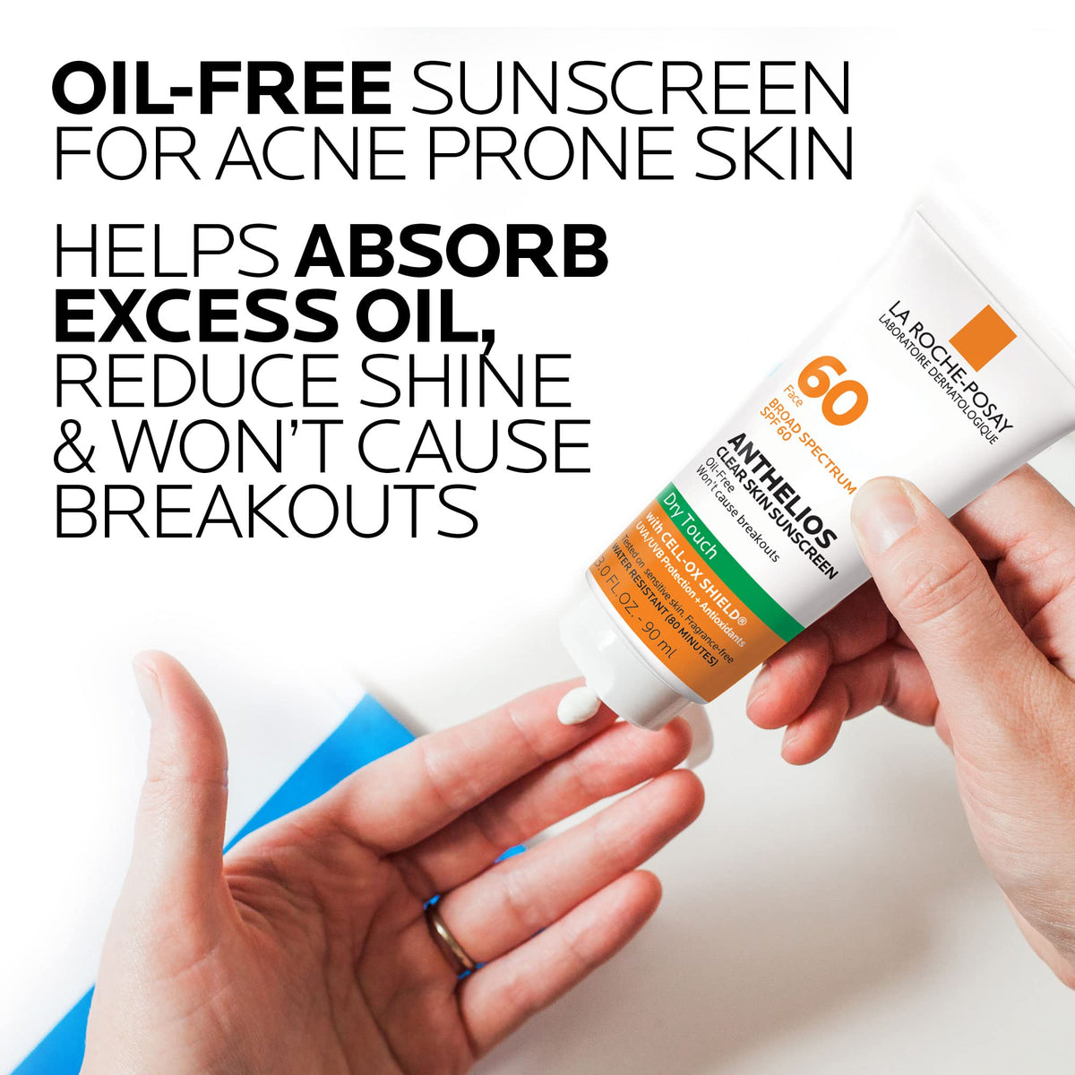 La Roche-Posay Anthelios Clear Skin Sunscreen SPF 60 back view
