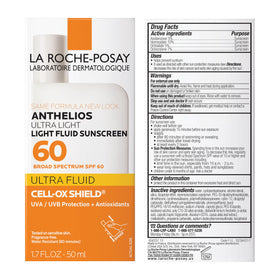 La Roche-Posay Anthelios Ultra Light Fluid Sunscreen SPF 60 packaging