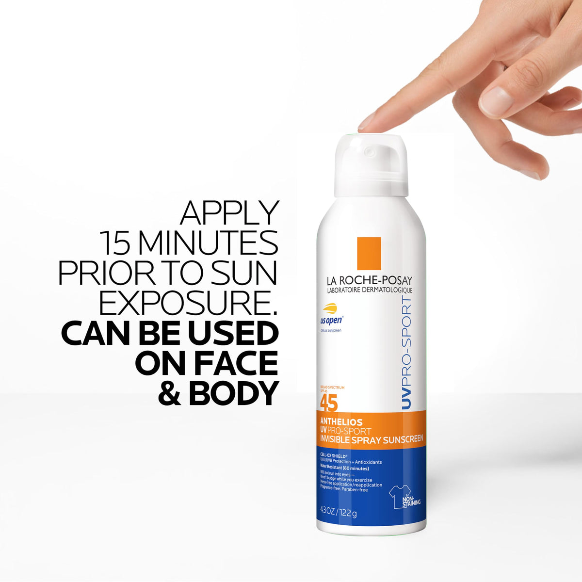 La Roche-Posay Anthelios UV Pro-Sport SPF 45 Sunscreen Spray packaging