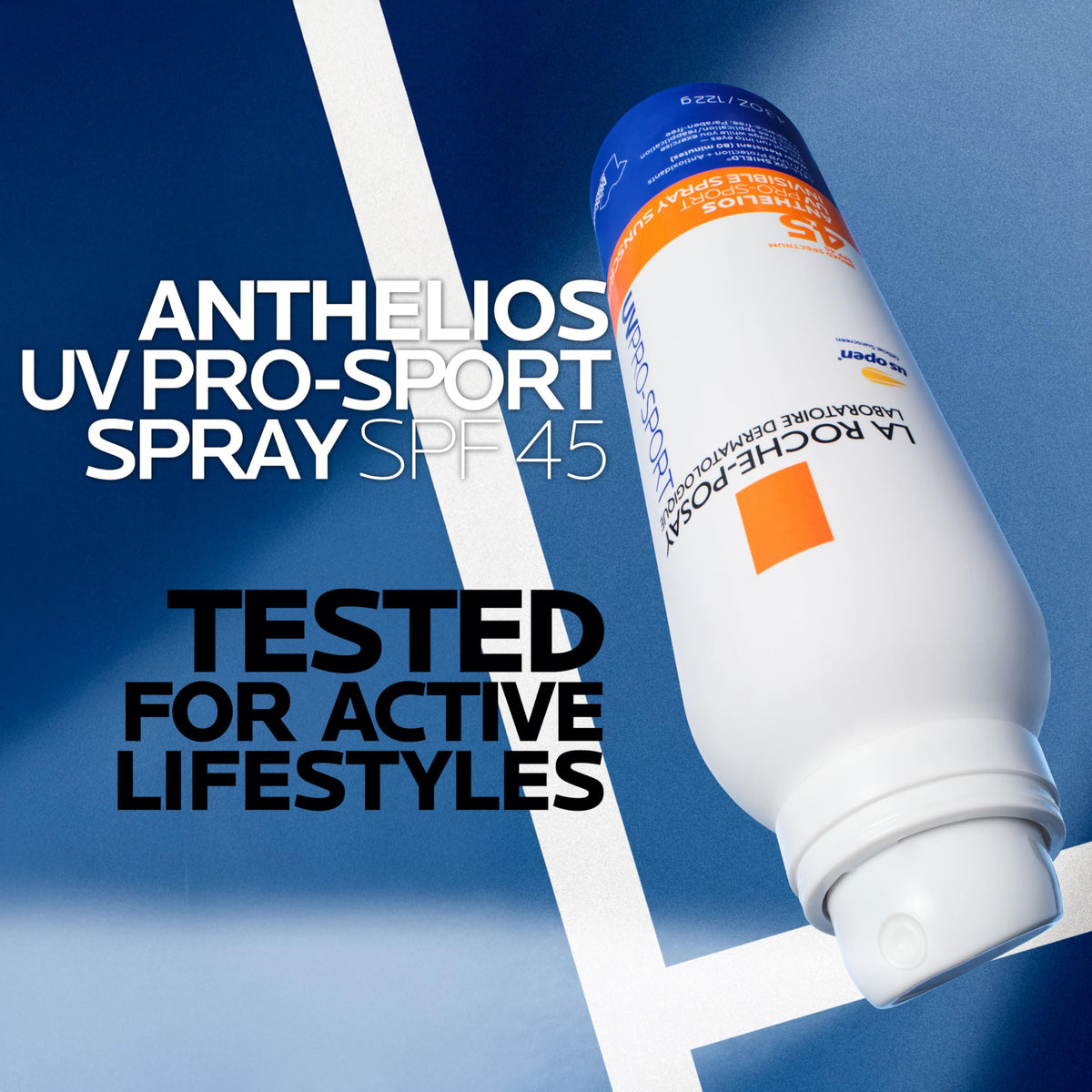 La Roche-Posay Anthelios UV Pro-Sport SPF 45 Sunscreen Spray side view