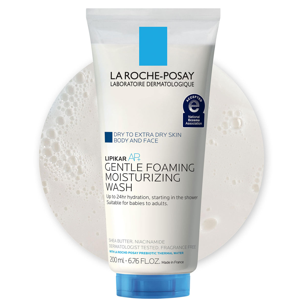 La Roche-Posay AP+ Gentle Moisturizing Body Wash 6.76oz front view