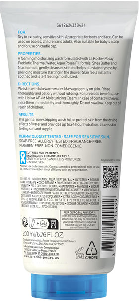 La Roche-Posay AP+ Gentle Moisturizing Body Wash 6.76oz texture close-up
