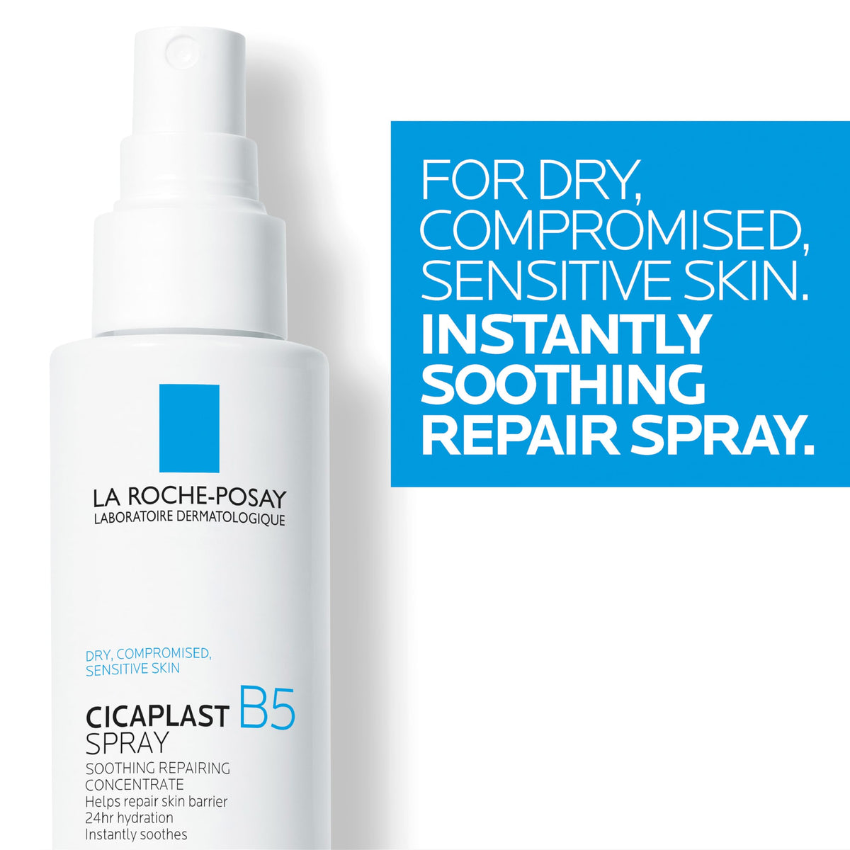 La Roche-Posay Cicaplast B5 Spray on a bathroom counter