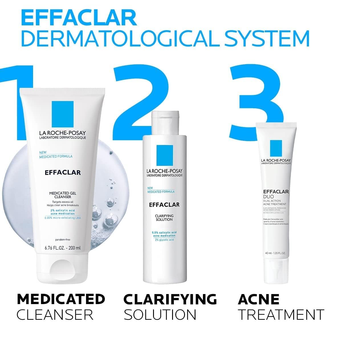 La Roche-Posay Effaclar Acne Face Wash in bathroom setting
