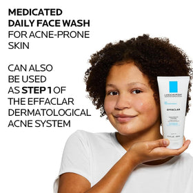 La Roche-Posay Effaclar Acne Face Wash texture close-up