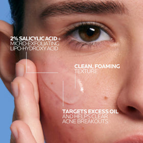 La Roche-Posay Effaclar Acne Face Wash texture on hand