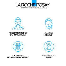 La Roche-Posay Effaclar Dual Acne Face Wash 6.76oz with water splash