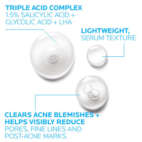 La Roche-Posay Effaclar Serum application on skin