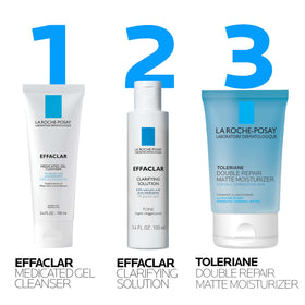 La Roche-Posay Effaclar Toner on cotton pad