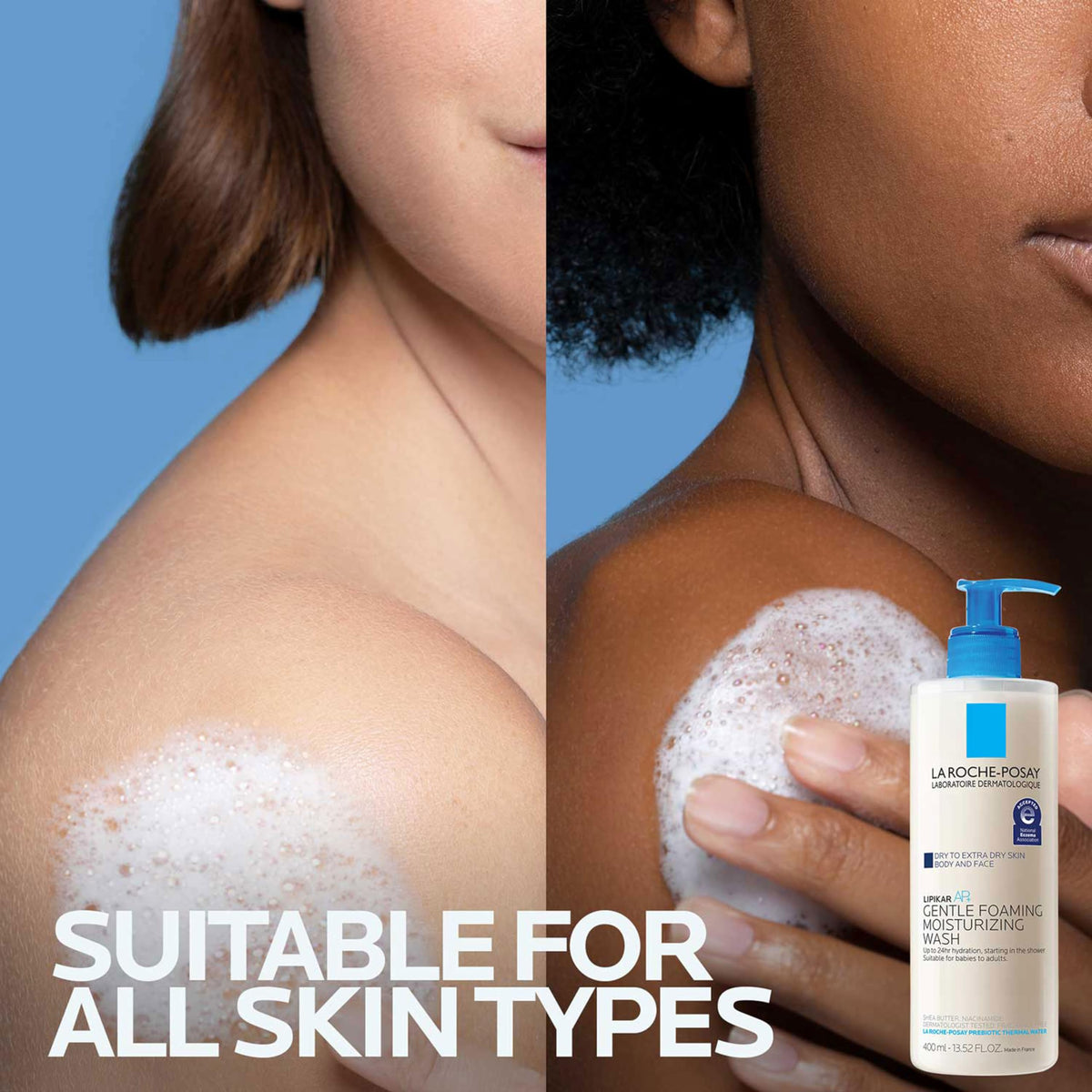 La Roche-Posay Lipikar AP+ body wash label details