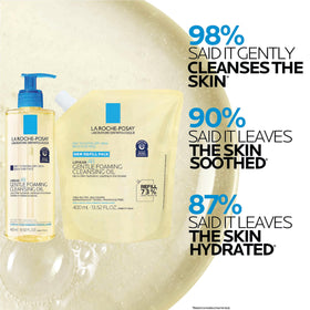 La Roche-Posay Lipikar AP+ Cleansing Oil in bathroom setting