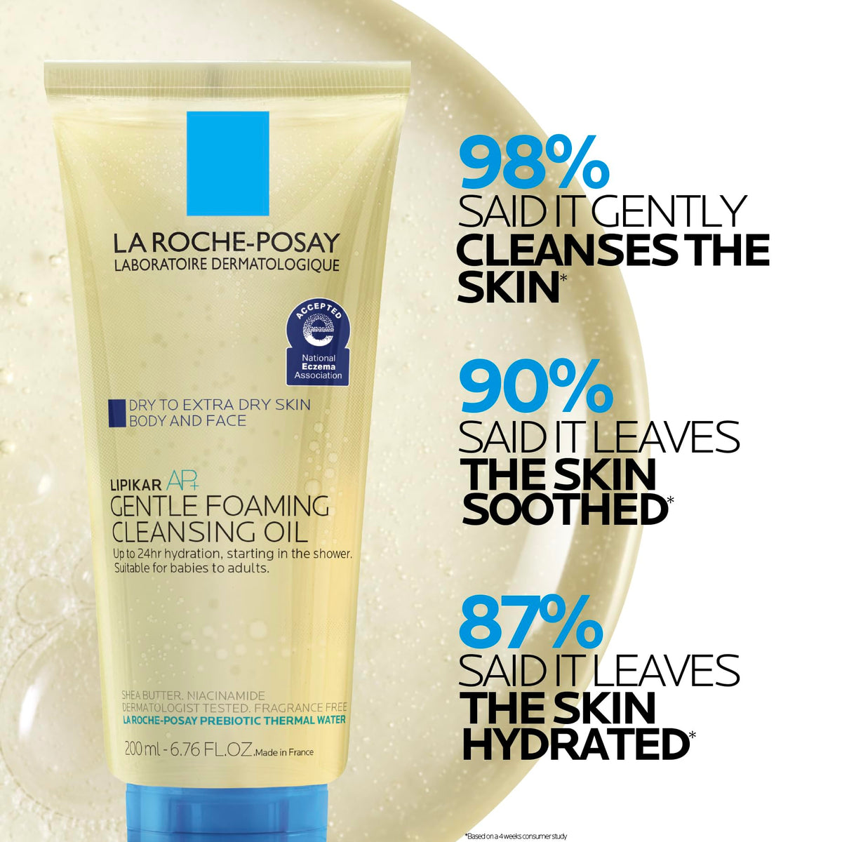 La Roche-Posay Lipikar AP+ Cleansing Oil in shower setting