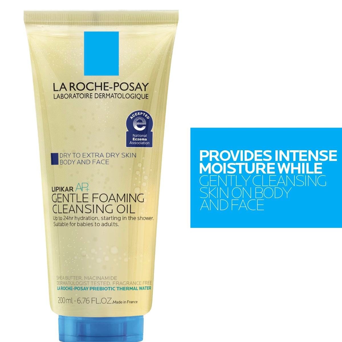 La Roche-Posay Lipikar AP+ Cleansing Oil label details