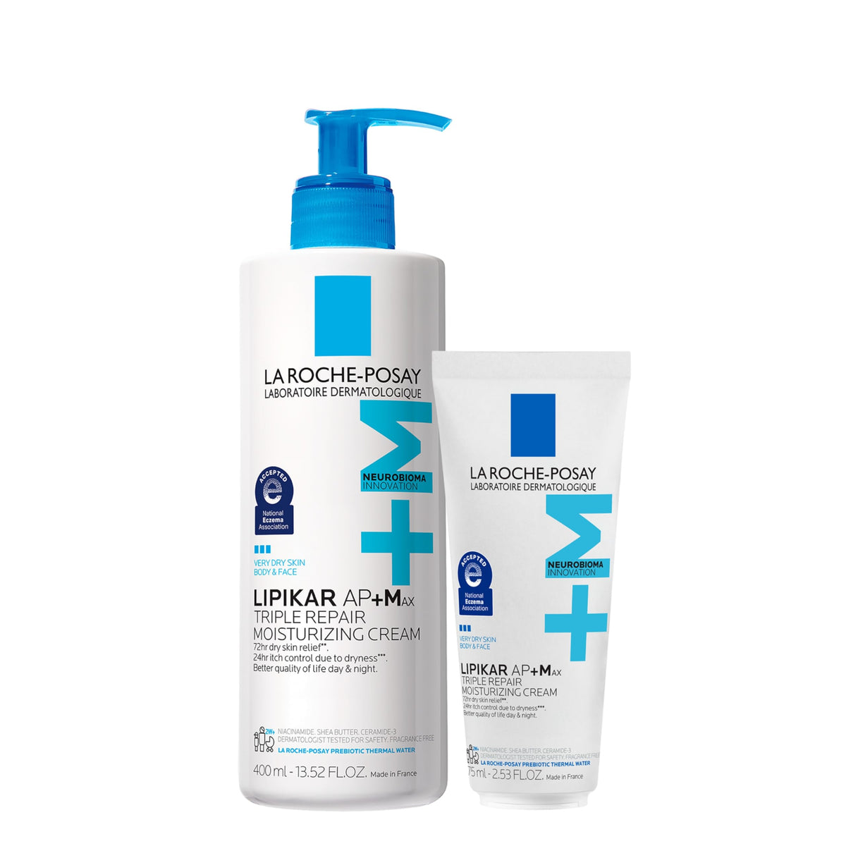 La Roche-Posay Lipikar AP+MAX Body Cream 16.07oz front view