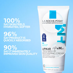 La Roche-Posay Lipikar AP+MAX Body Cream texture close-up