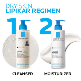 La Roche-Posay Lipikar Lotion lifestyle scene on bathroom counter