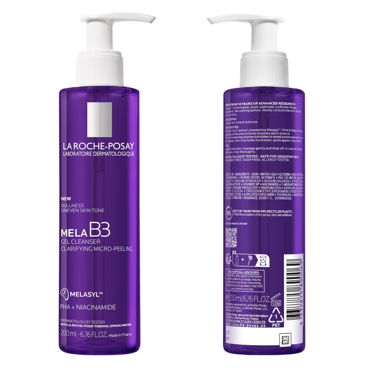 La Roche-Posay Mela B3 Face Wash on a skincare shelf