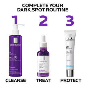 La Roche-Posay Mela B3 Face Wash with ingredients highlighted