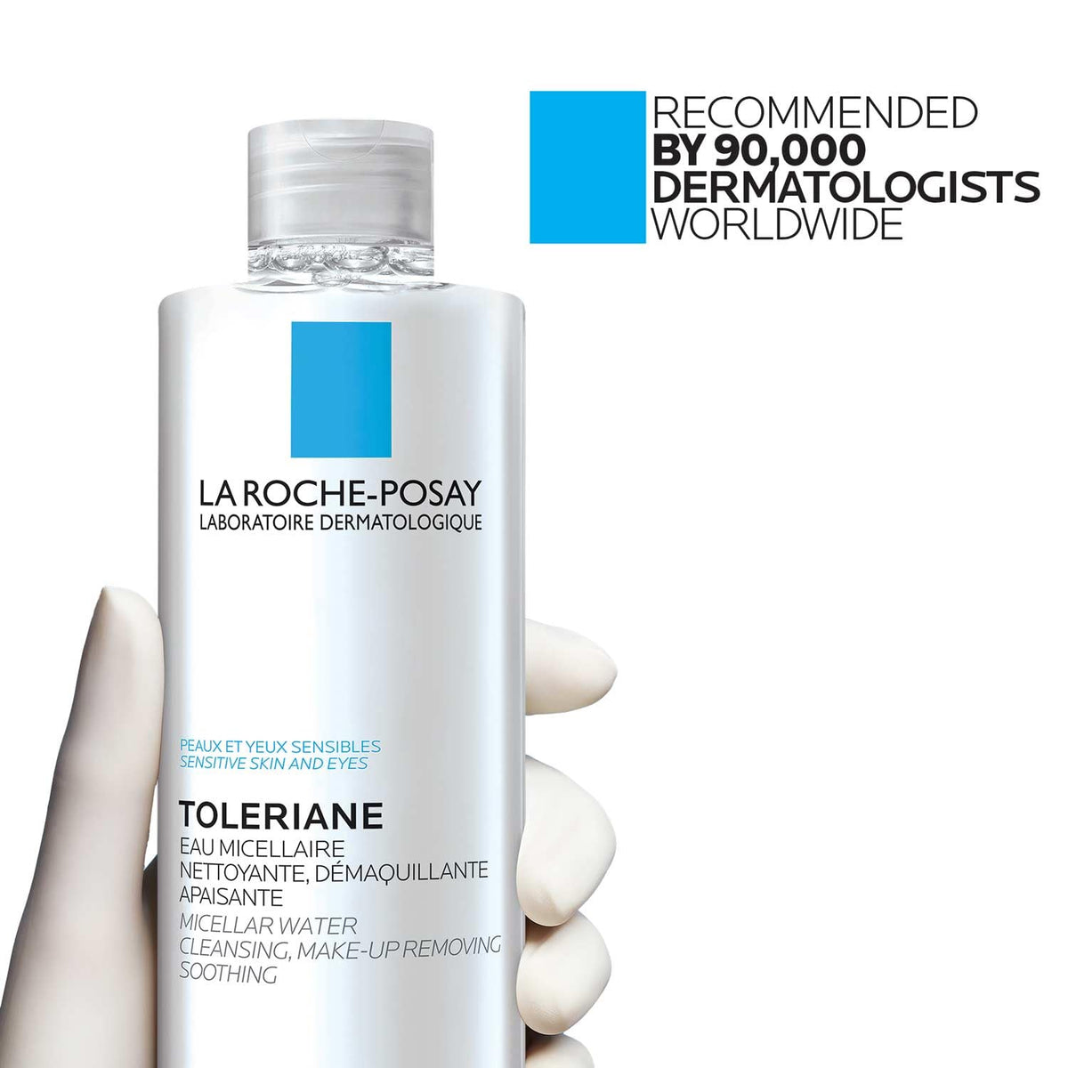 La Roche-Posay Micellar Water Makeup Remover with skincare products