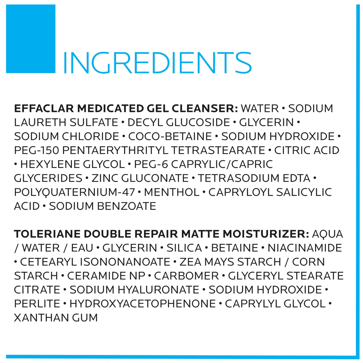 La Roche-Posay products arranged on a bathroom counter