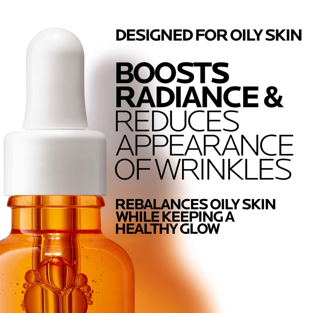 La Roche-Posay Pure 12% Vitamin C Serum application on skin