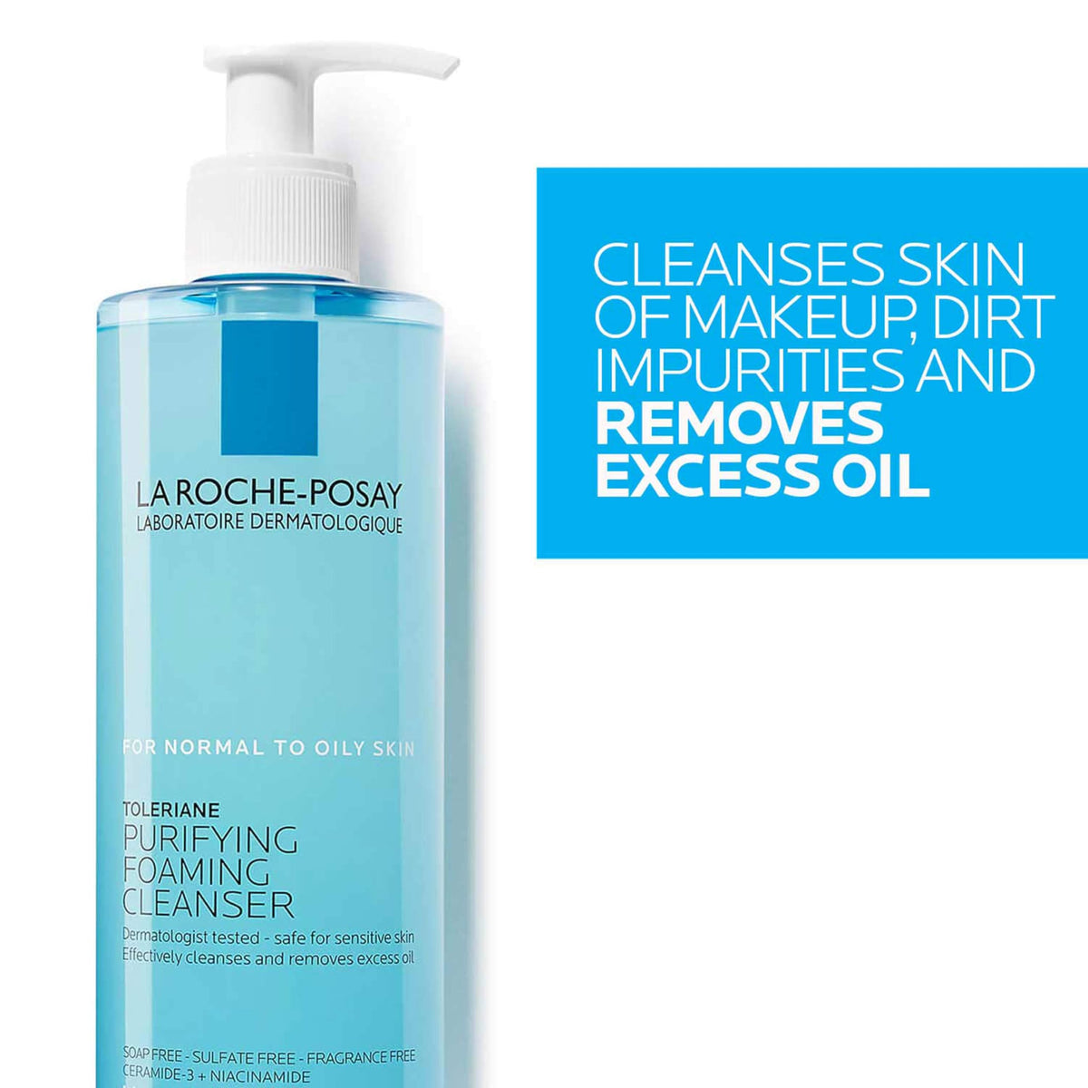 La Roche-Posay Toleriane Cleanser with ingredients list