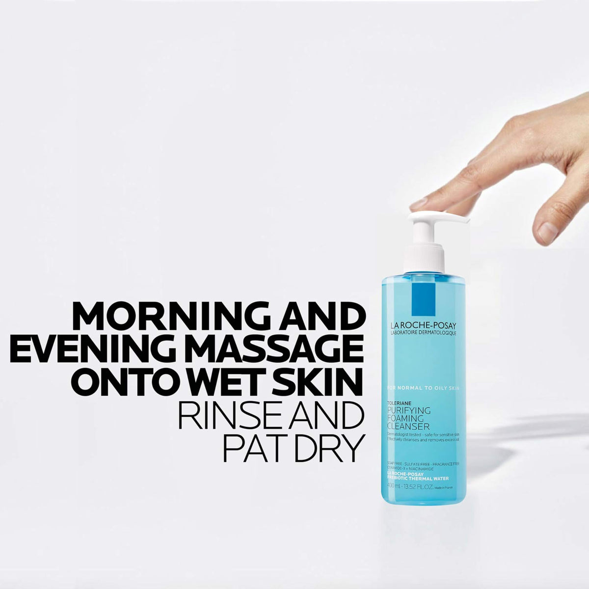 La Roche-Posay Toleriane Cleanser with skincare routine products