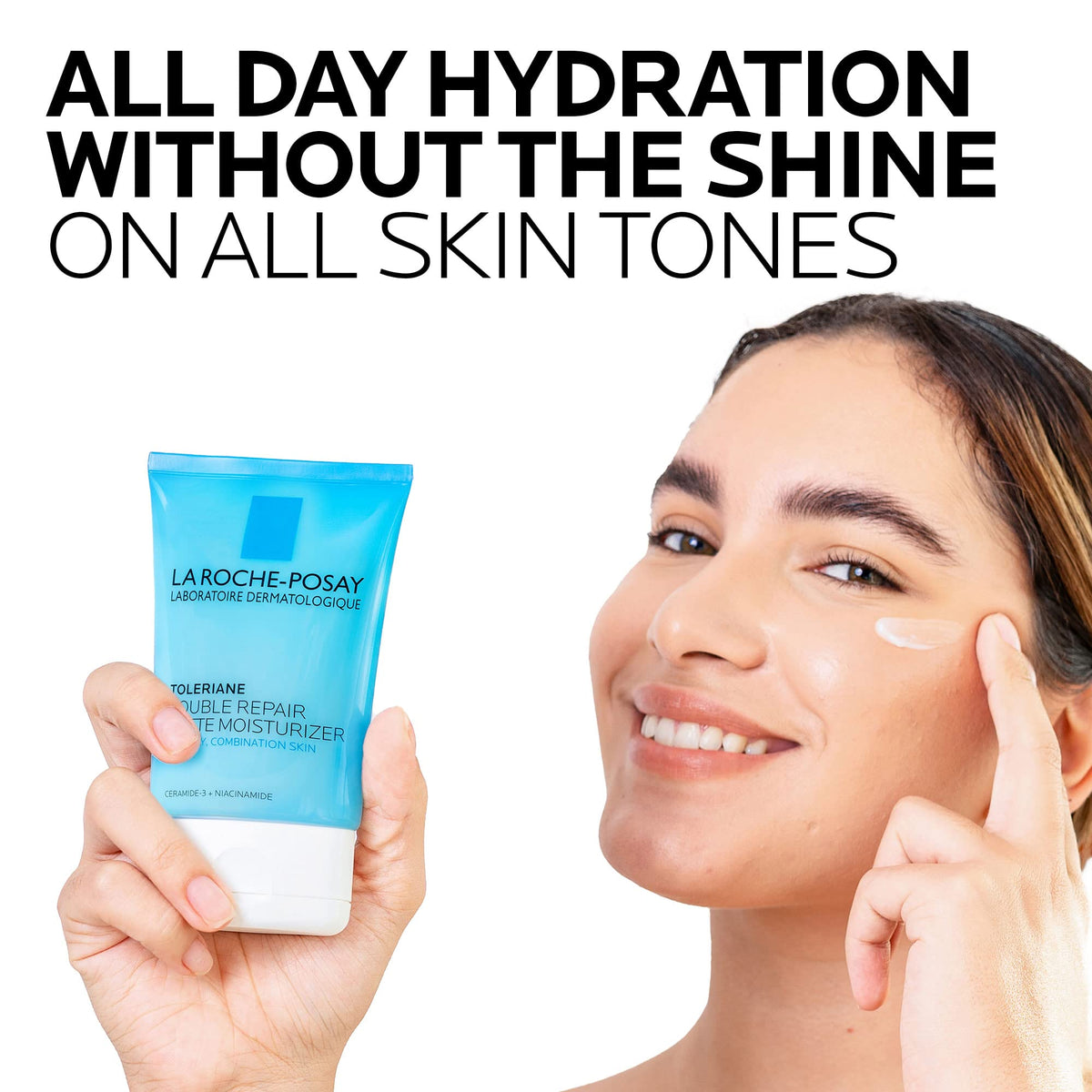 La Roche-Posay Toleriane Double Repair Moisturizer application on skin