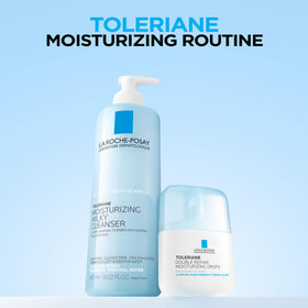 La Roche-Posay Toleriane Double Repair Moisturizing Drops in hand