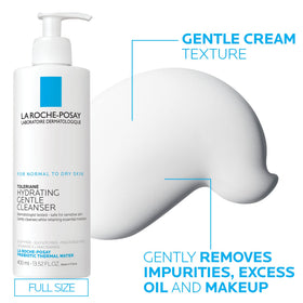 La Roche-Posay Toleriane Gentle Skin Care Set displayed on a bathroom counter