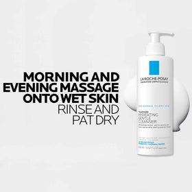 La Roche-Posay Toleriane Hydrating Gentle Cleanser 450g application