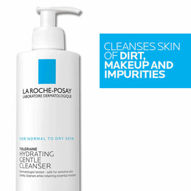 La Roche-Posay Toleriane Hydrating Gentle Cleanser 450g in bathroom setting