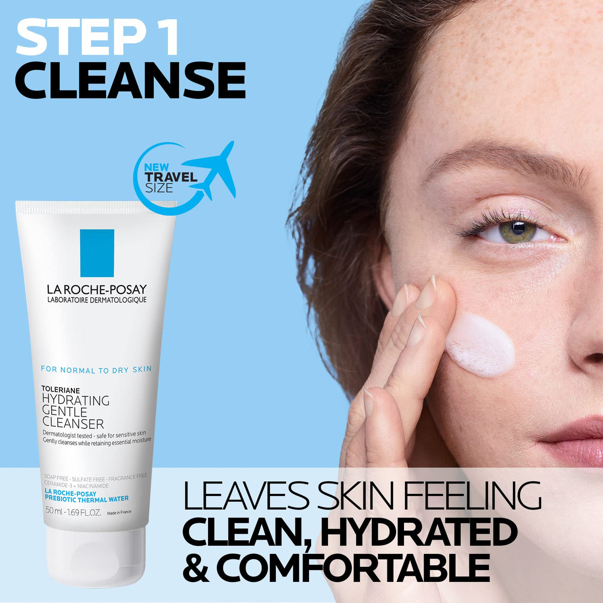 La Roche-Posay Toleriane Hydrating Gentle Cleanser bottle