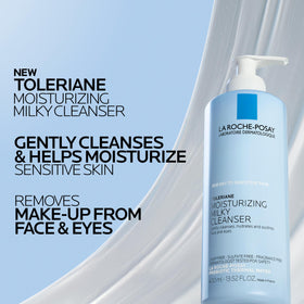 La Roche-Posay Toleriane Moisturizing Milky Cleanser 13.5oz side view