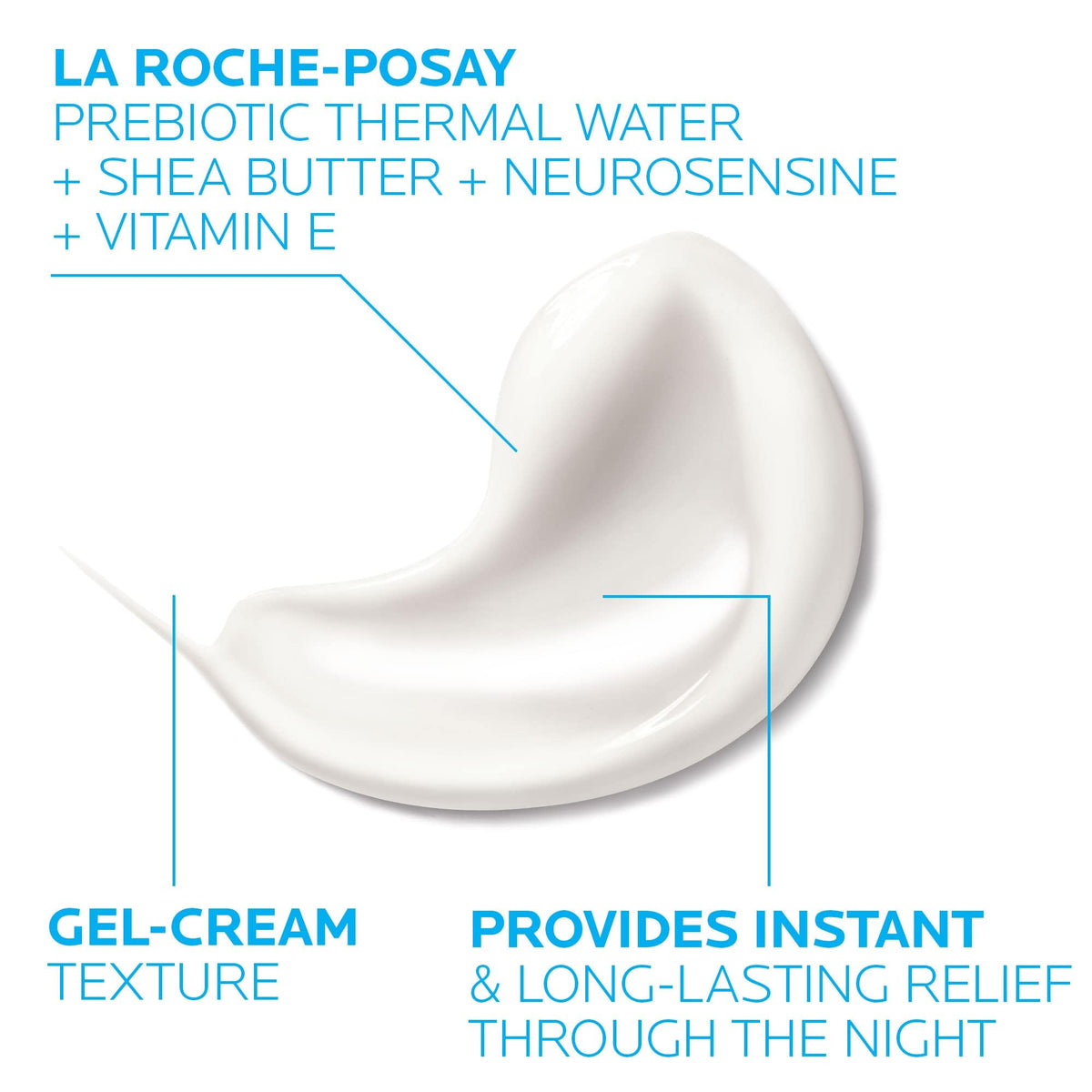 La Roche-Posay Toleriane Night Cream packaging with soothing gel-cream texture