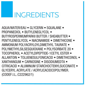 La Roche-Posay Toleriane Night Cream usage instructions on packaging