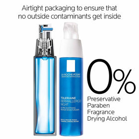 La Roche-Posay Toleriane Night Cream with key ingredient labels
