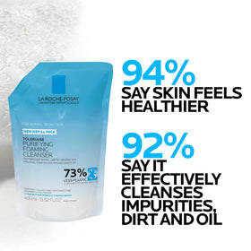 La Roche-Posay Toleriane Purifying Foaming Cleanser back view with ingredient list
